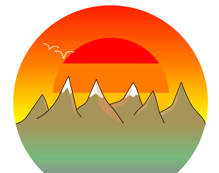Sunset example logo from Couching About